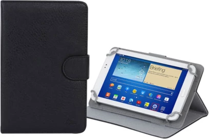 Mbështjellës për tablet RIVACASE 3012, deri 7\", PU lëkurë, i zi