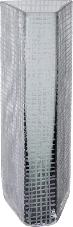 Vazo qelqi GRAVIR, ngjyrë gri, 16x12x33cm