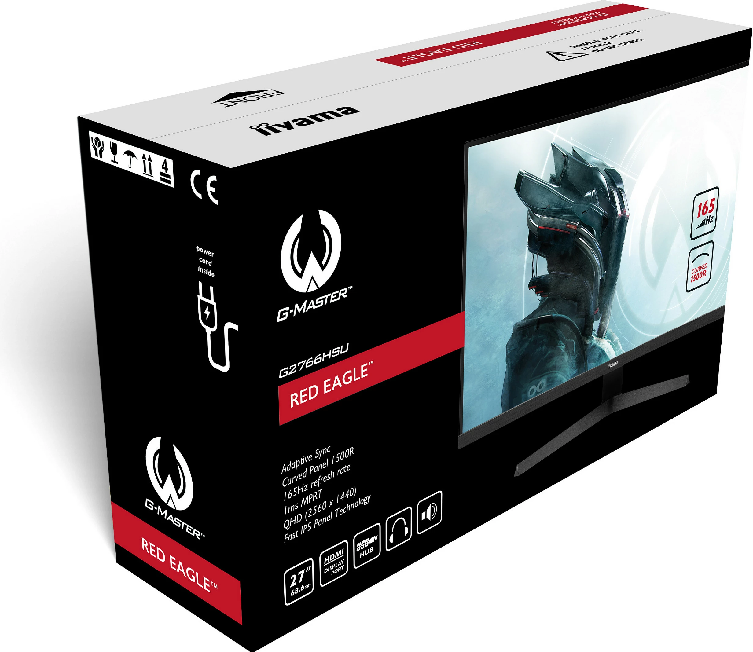 Monitor iiyama G-MASTER G2766HSU-B1, 27", Full HD, LED, 1 ms, i zi