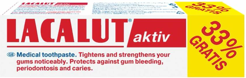 LACALUT AKTIV (33% GRATIS) Pastë dhëmbësh medicinale 100ml