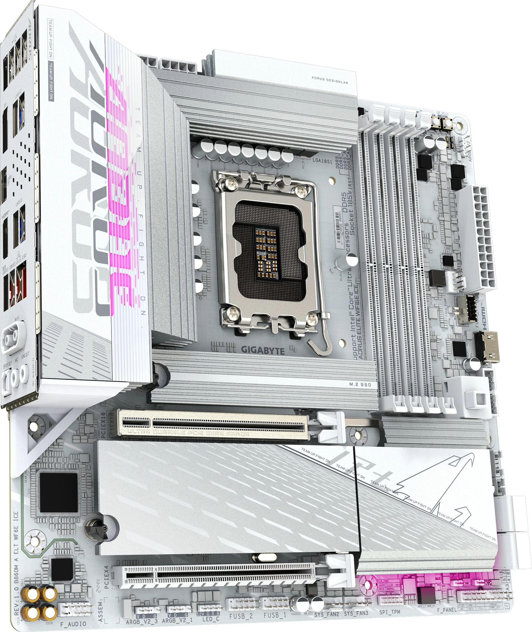 Kartelë grafike Gigabyte B860M A ELT WF6E ICE, 32 GB, e bardhë