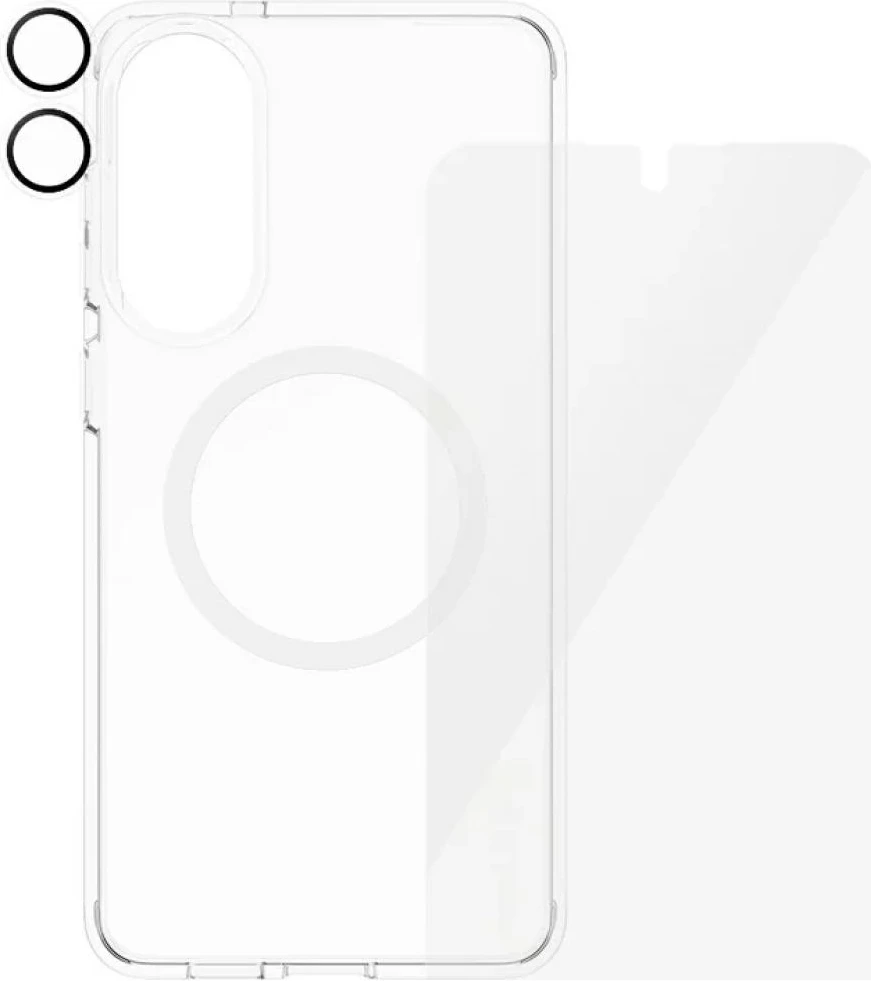 Set mbrojtës 3-në-1 PanzerGlass CARE për Samsung Galaxy S25 Edge, transparent