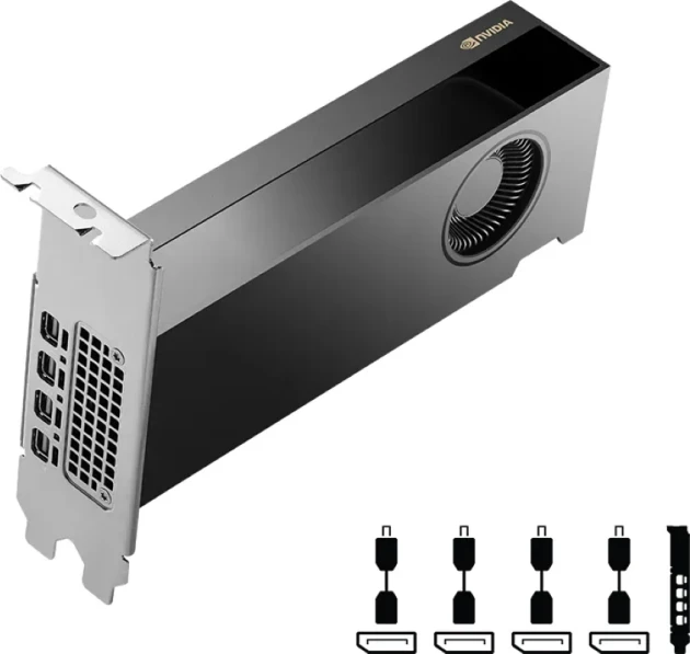 Kartelë grafike PNY NVIDIA RTX 2000 Ada 16GB GDDR6 ECC PCIe 4.0, e zezë