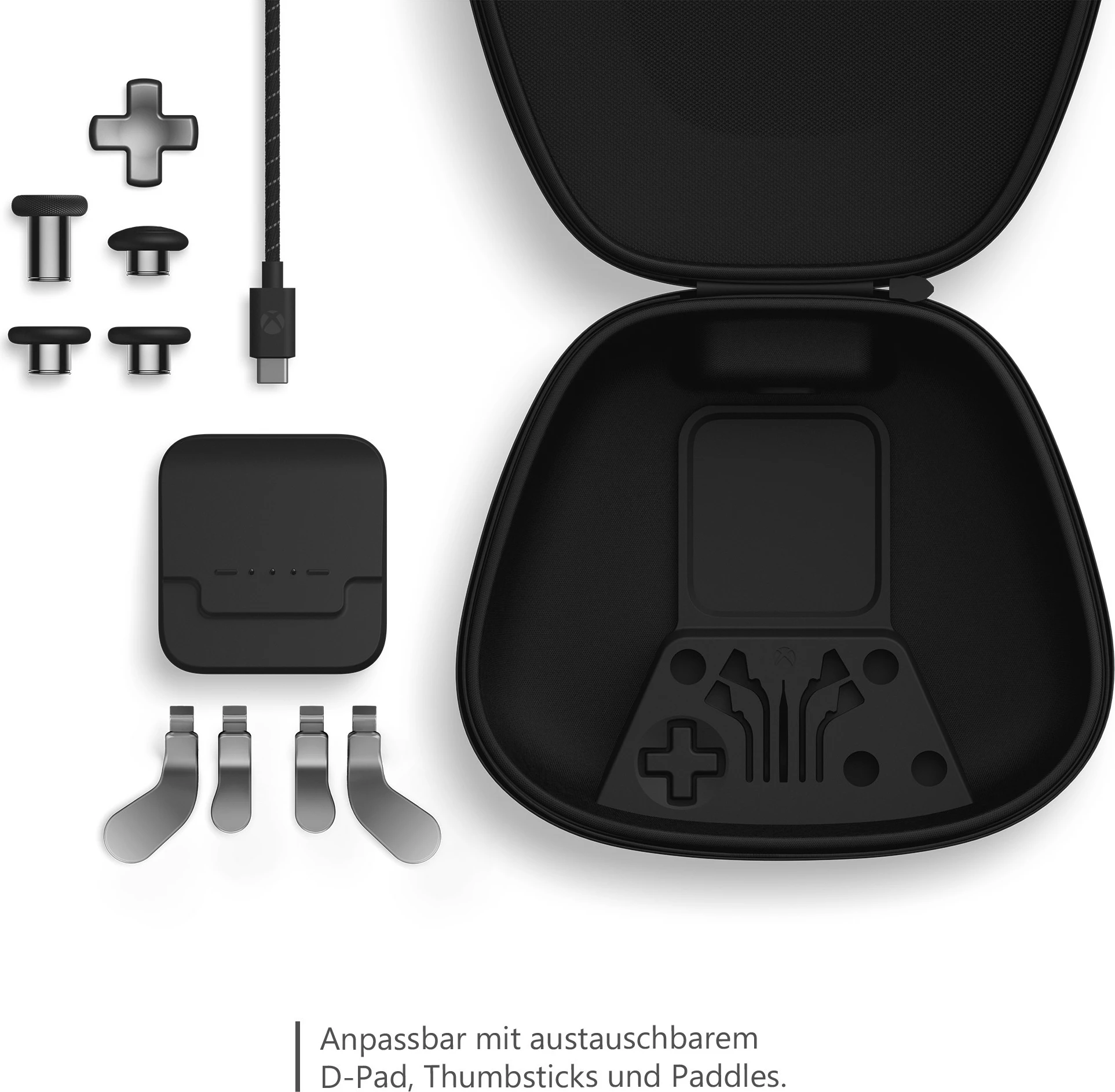 Kontroller për lojëra Microsoft Xbox Elite Series 2, PC, Xbox One, Ngjyrë e zezë, USB Type-C