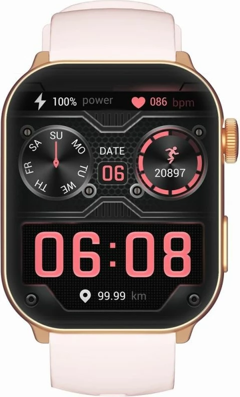 Smartwatch për femra Gravity, rozë