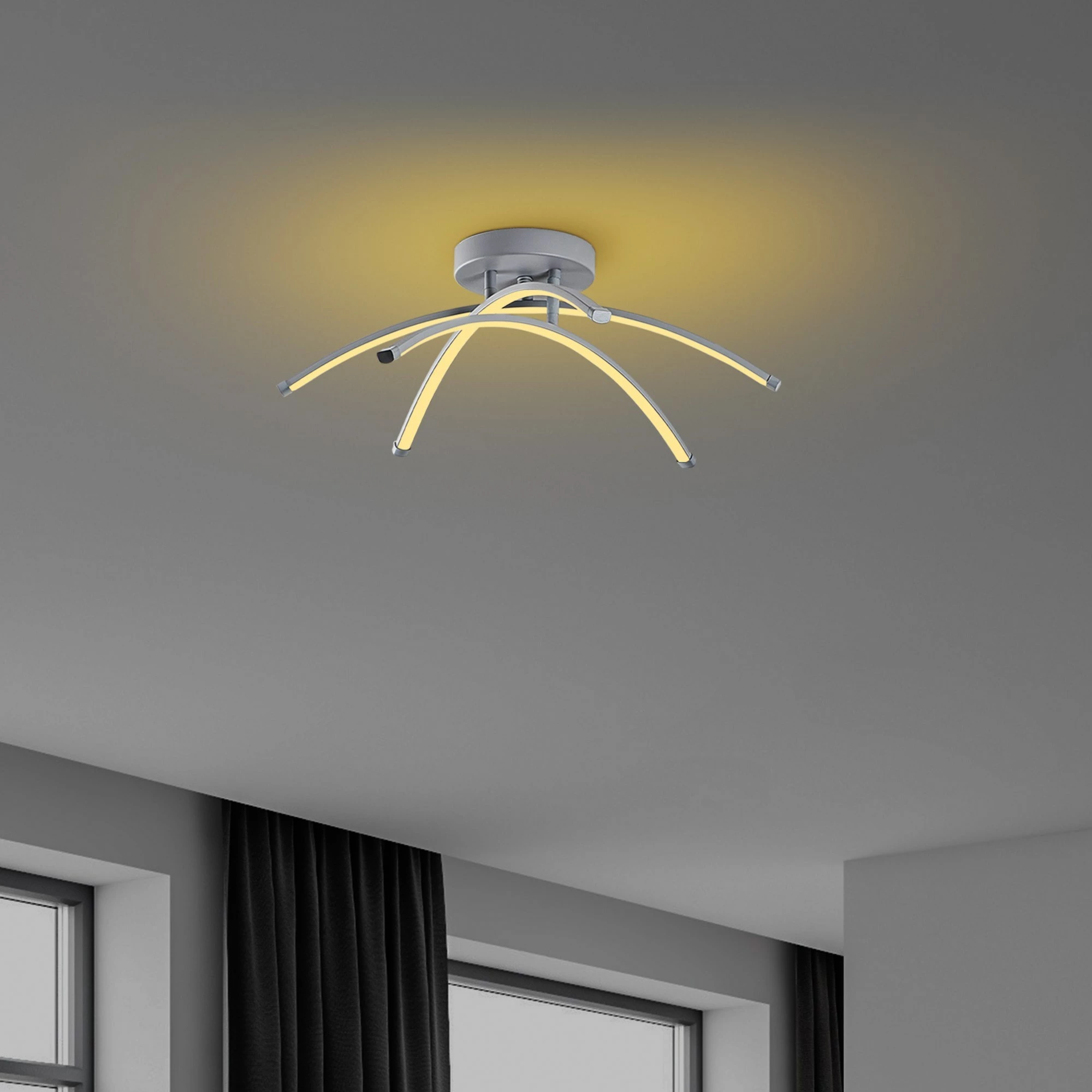Llambë tavani Opviq, Ledbanana, gri, 57x20cm