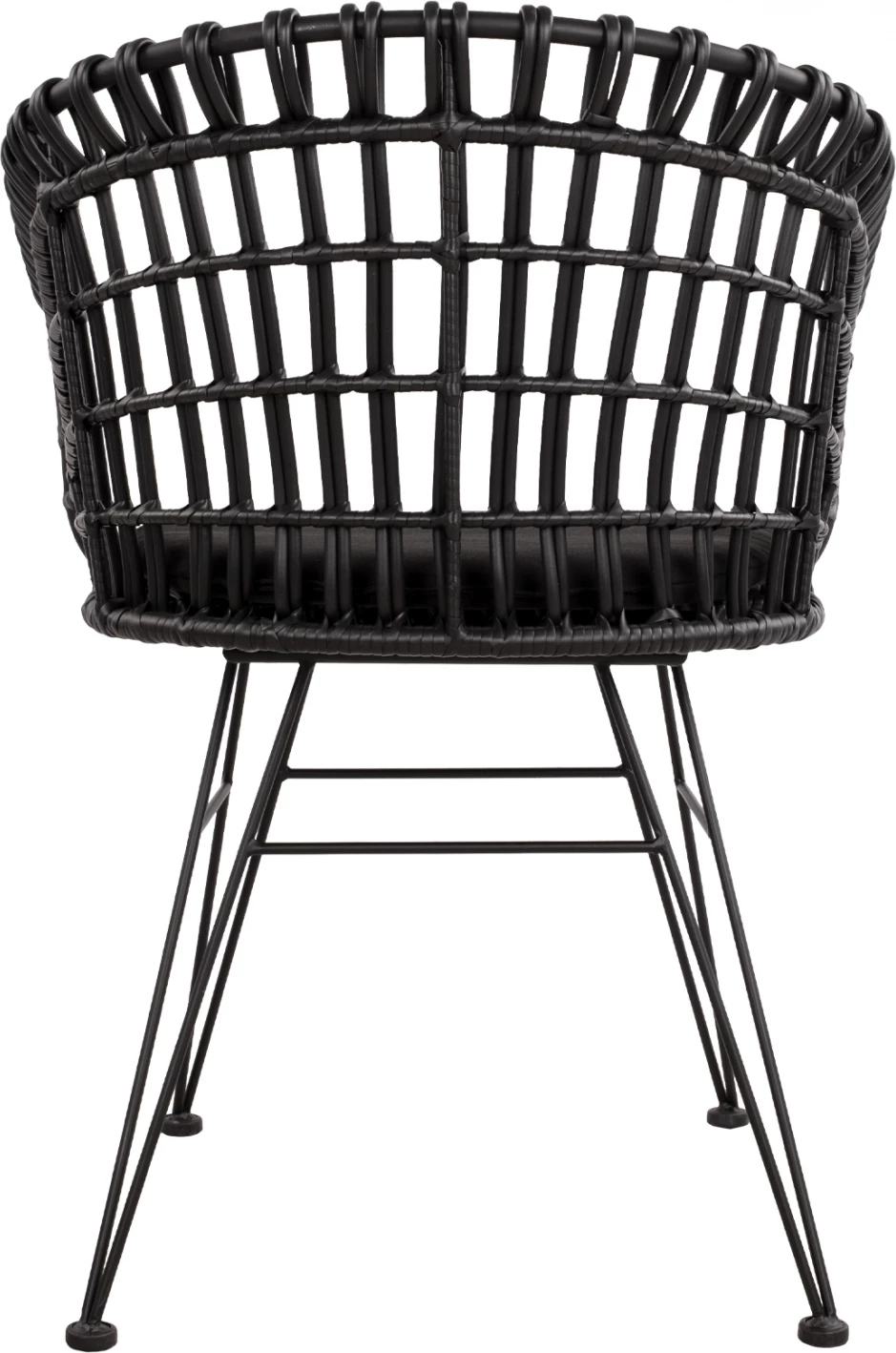 Karrige foleje metalike Allegra FH5456.02, thurje e zezë, 59x56.5x83 cm