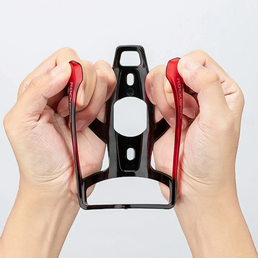 Mbajtës shishe për biçikletë Rockbros FK338, PC, zi/kuqe