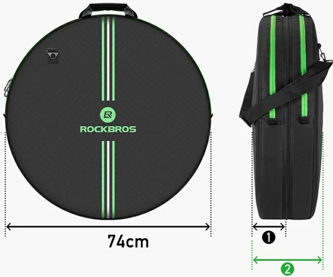 Mbulesë transporti për rrota biçiklete Rockbros D40, e zezë