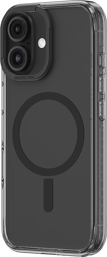 Mbështjellës AmazingThing Titan Pro Mag me unazë magnetike për iPhone 16, zi