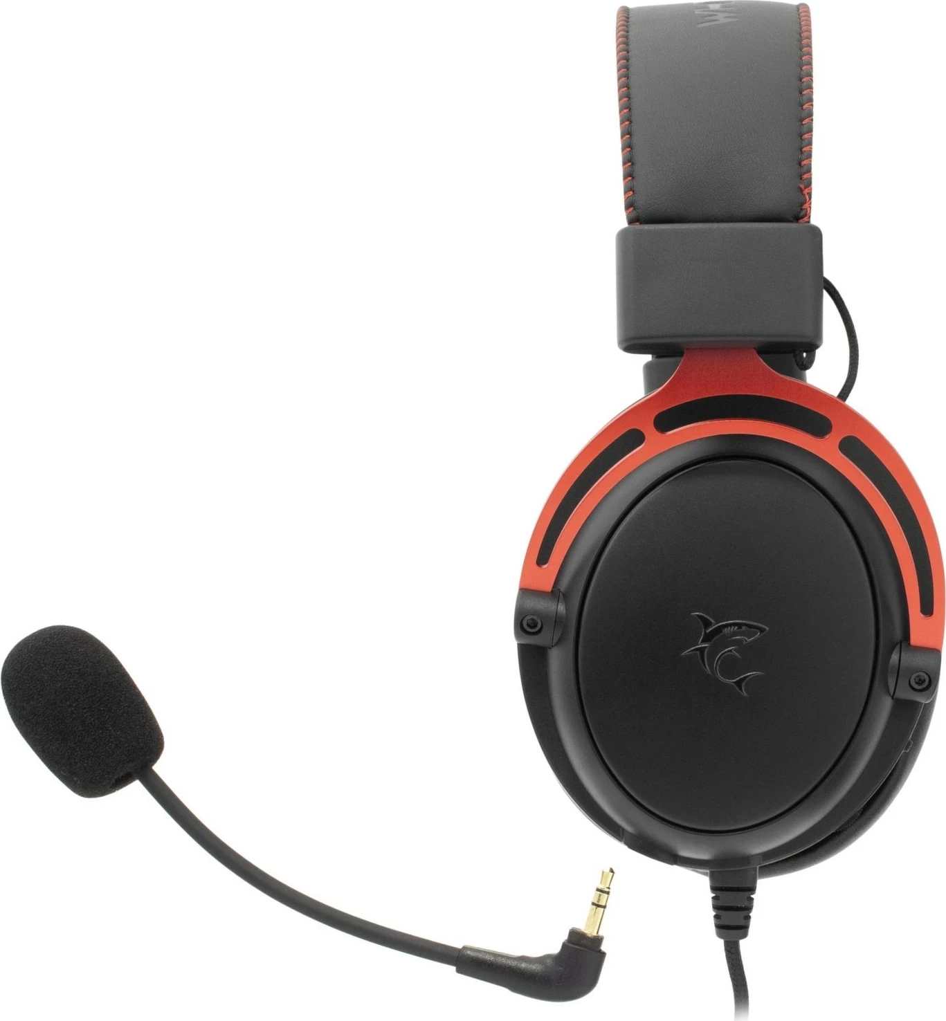 Kufje gaming White Shark GH-2341 Gorilla, 3.5mm, me mikrofon, të zeza/kuqe