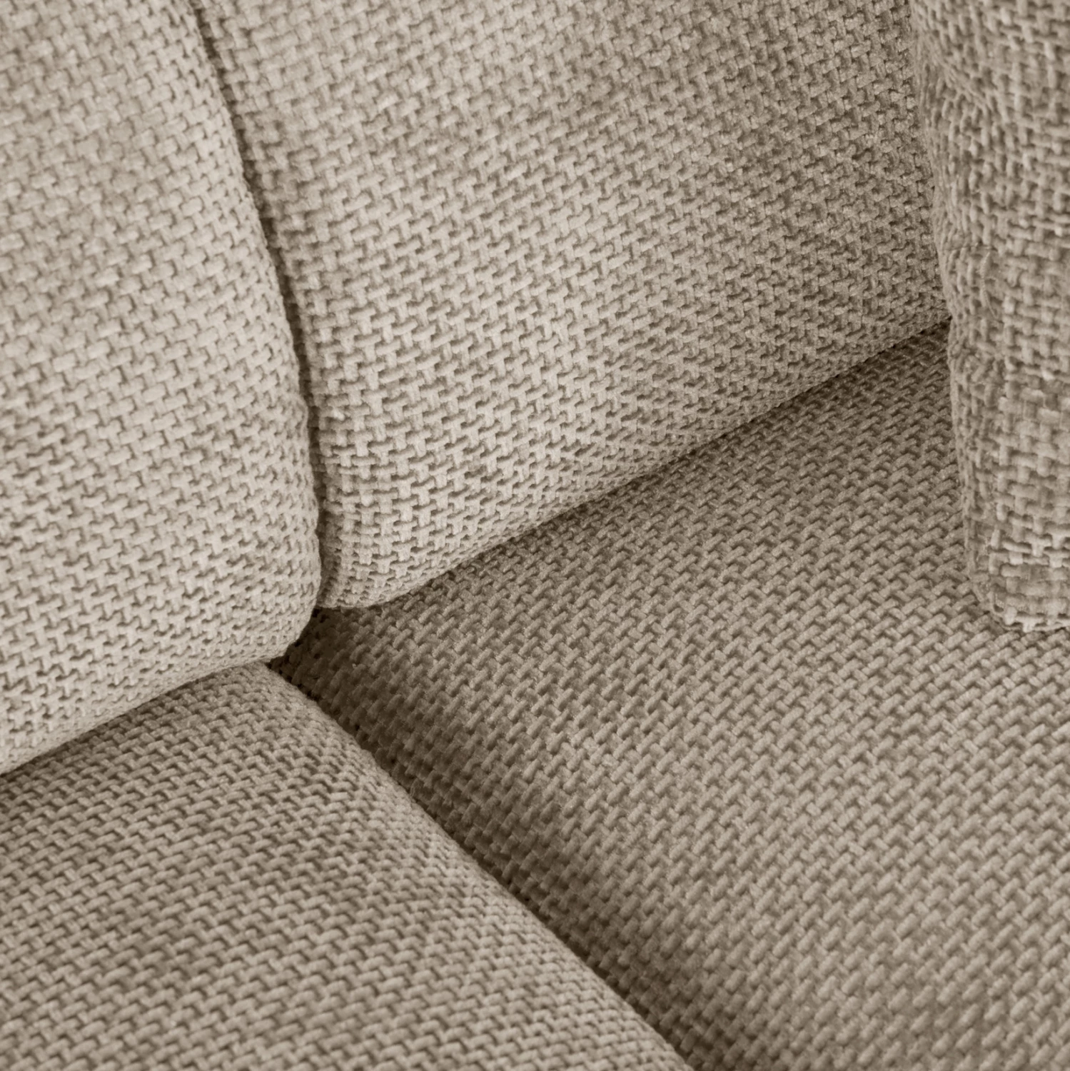 Divan qoshe BRICKEN FH3275.01L, pëlhurë bezhë, 110-282x98-160x72H cm