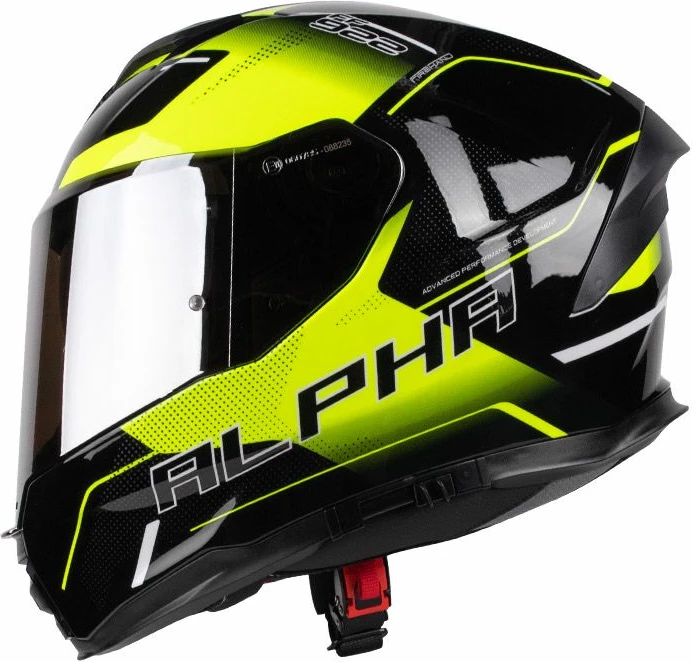 Helmete Alpha Zeze/fluo Gloss Xl