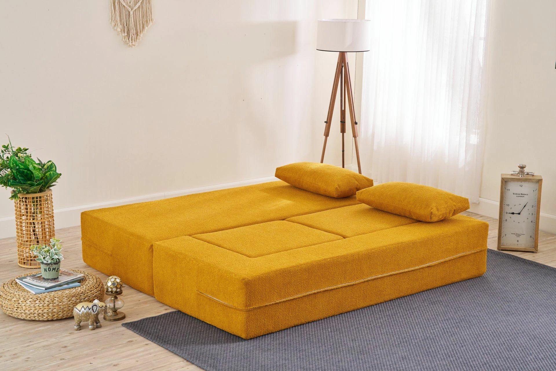 Divan-dyshek dy ulëse, ngjyrë portokalli, Atelier del Sofa, Pirgos