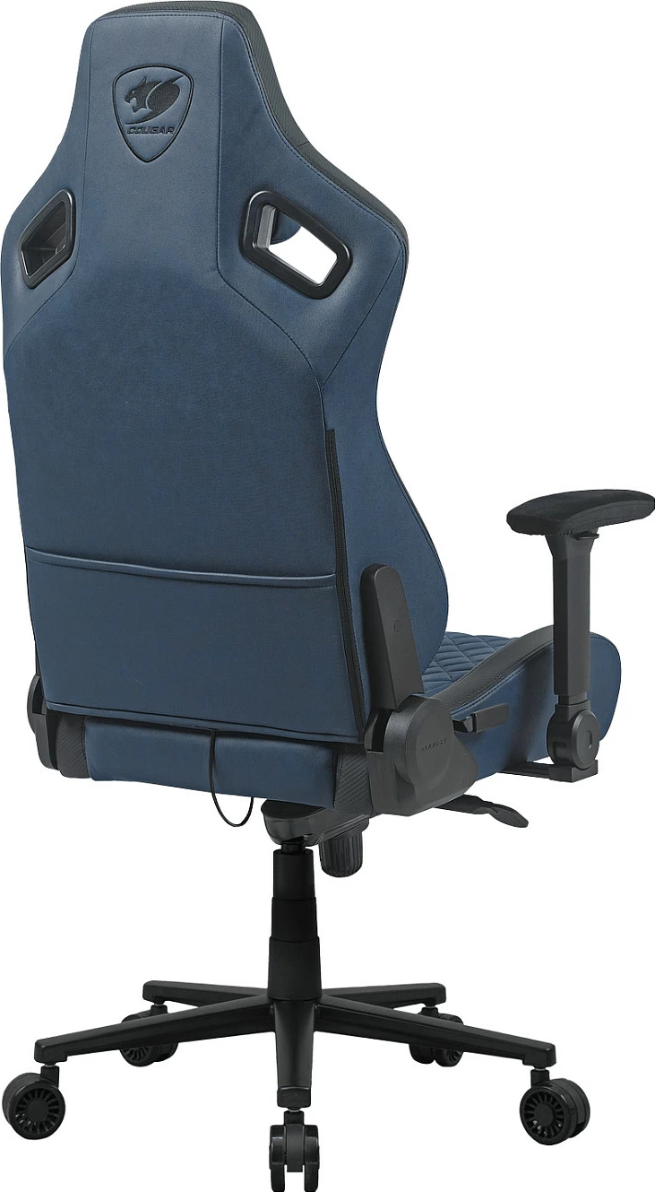 Karrige gaming Cougar Defensor S, 150 kg, 4D mbështetëse krahu, pëlhurë, Navy Blue/Black