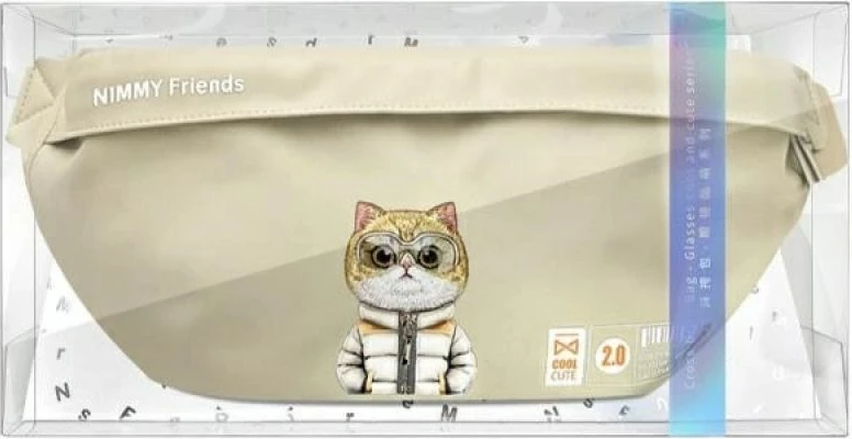 Çantë crossbody Nimmy Cool&Cute 2.0 Cat, e gjelbër
