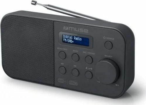 Radio digjitale Muse M-109 DB DAB+/FM portative, 60 memorje, e zezë