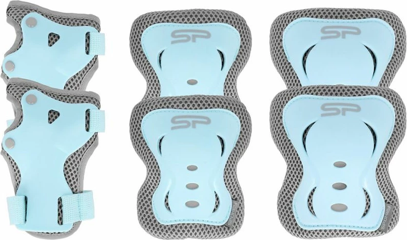 Mbrojtëse për patina Spokey Shield për fëmijë, blu me gri [Madhësia: L]