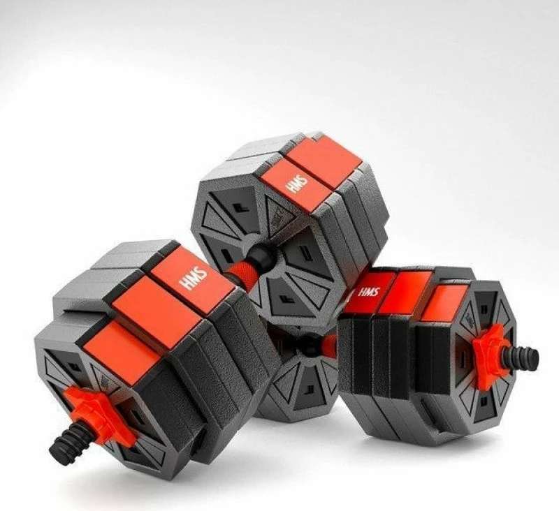 Set pesha dore dhe shufër HMS, uniseks, të kuqe/zeza