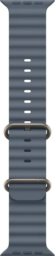Apple Watch 49mm Band Anchor Blue Ocean Band - Natural Titanium Finish