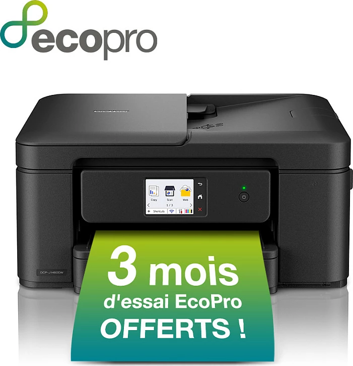 Printer multifunksional Brother DCP-J1460DW, inkjet me ngjyra, Wi‑Fi, duplex, A4, i zi