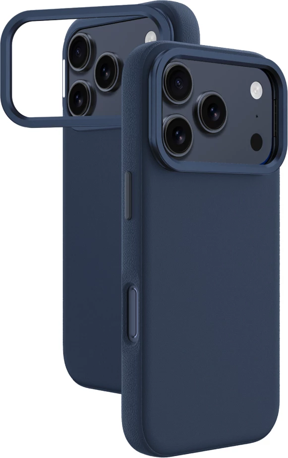 Mbështjellës AmazingThing Glamour për iPhone 17 Pro Max, me stand, kaltër