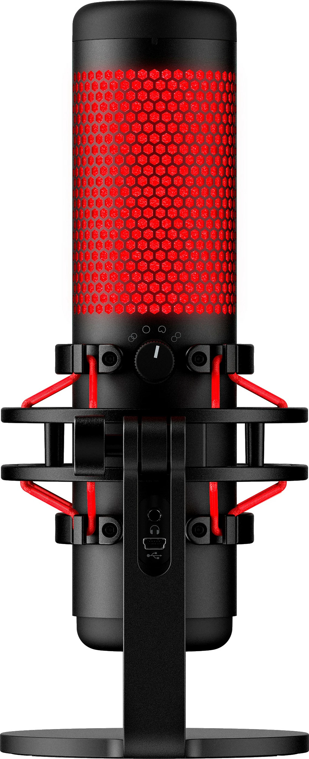 Mikrofon Kingston HyperX QuadCast, USB, kabllo 3 m, LED i kuq