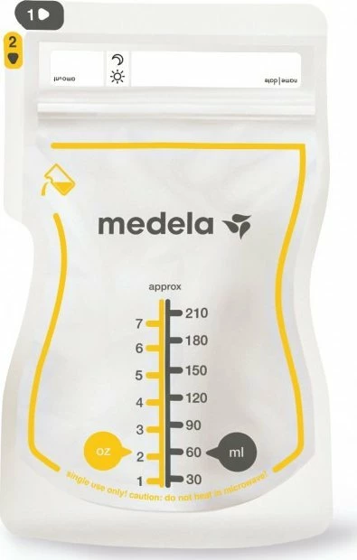 Qese për ruajtje të qumështit të gjirit Medela MEDE-184 50 copë