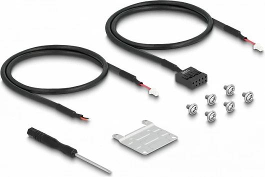 Konvertues DeLOCK M.2 Key B+M në Mini PCIe Slot, PCIe 2.0, me kabllo fleksibile, i zi