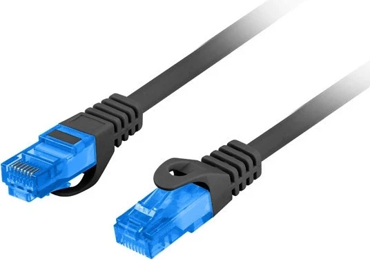 Kabllo patchcord Lanberg, S/FTP CAT.6A, 5m, e zezë