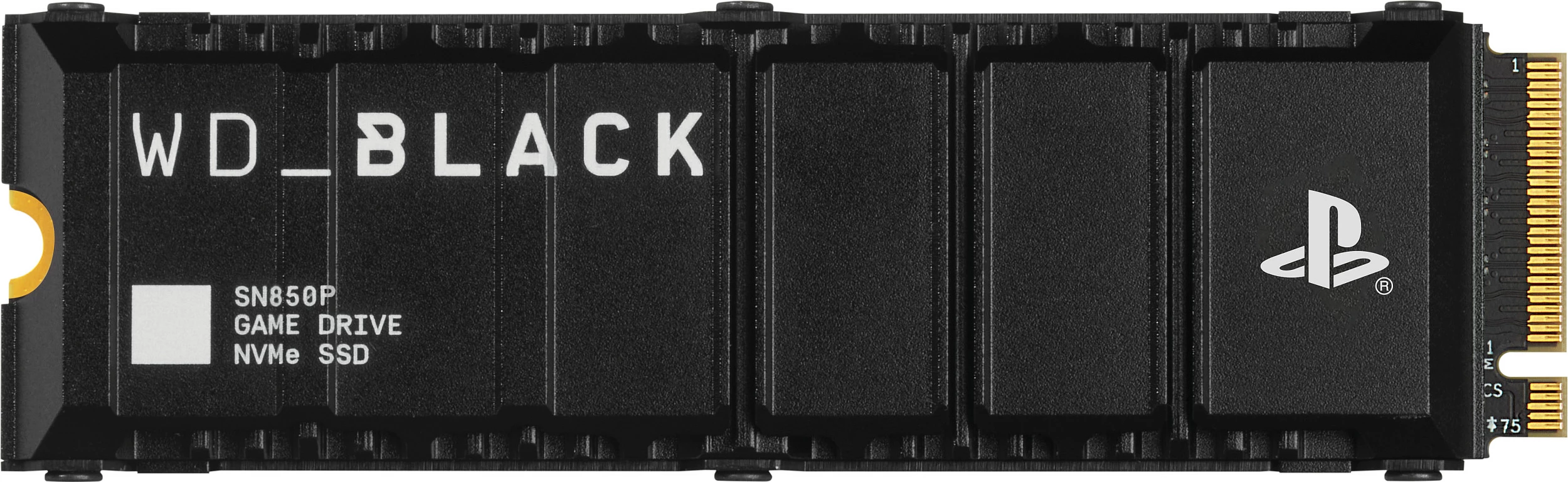 SSD M.2 NVMe WD_BLACK SN850P 4TB, PCIe 4.0, me heatsink, për PS5, e zezë