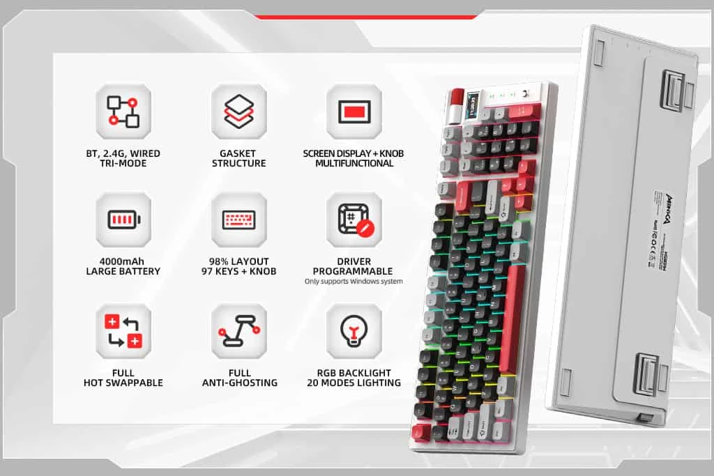 Tastierë MONKA KG991W