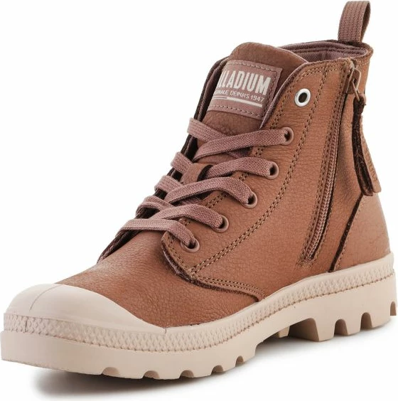 Këpucë Palladium Pampa për femra, ngjyrë kafe