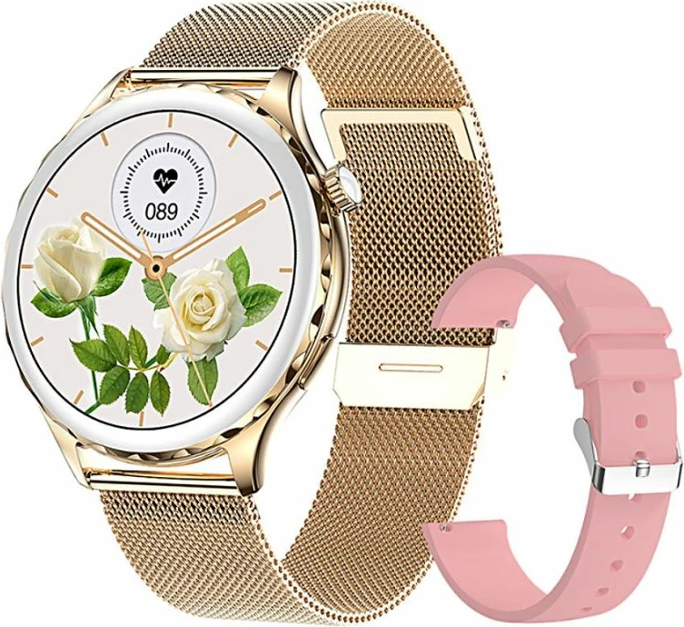 Smartwatch për femra Rubicon, rozë