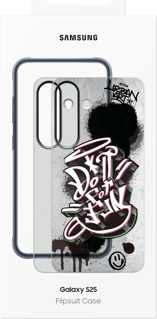 Mbështjellës Samsung Galaxy S25, 15.8 cm (6.2"), Ngjyrë zezë, Shumëngjyrësh