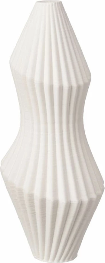 Vazo TESSELA, qeramike, e bardhë, 11.5x11.5x26cm
