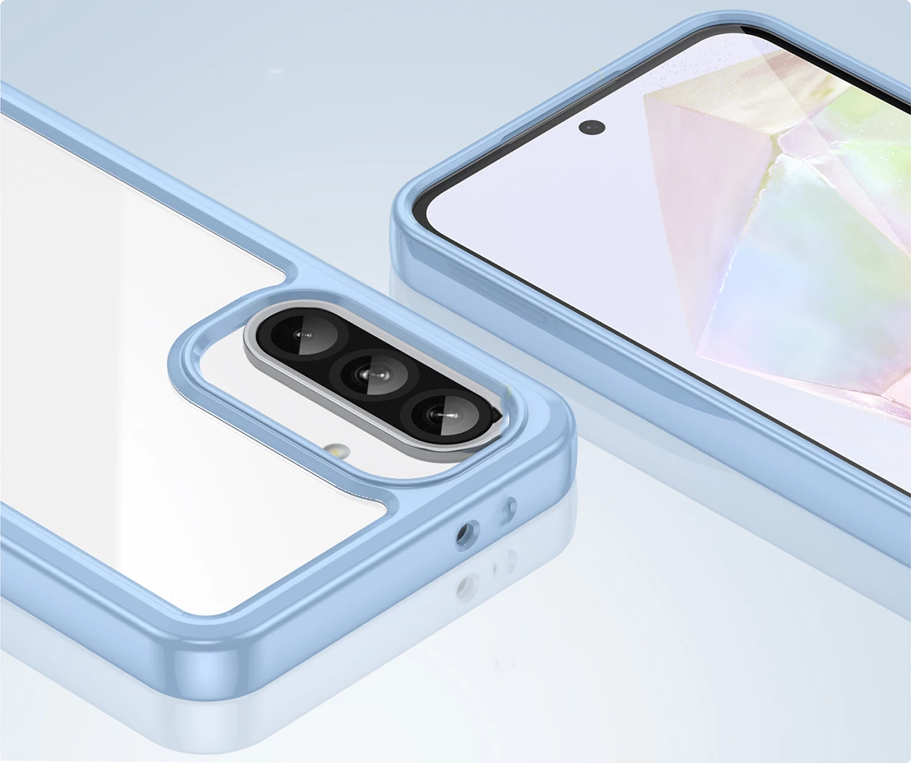 Mbështjellës Hurtel Outer Space Case për Samsung Galaxy A26, TPU/PC, kaltër