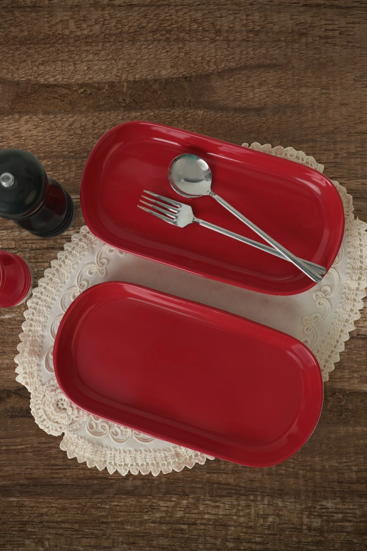 Set pjatash servirëse, 2 copë, Hermia Concept, e kuqe, ST080202F506A000000MAKYK00