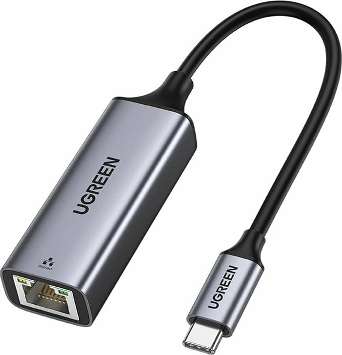 Adapter rrjeti Ugreen CM199, USB-C në RJ45, 1000 Mbps, Gri