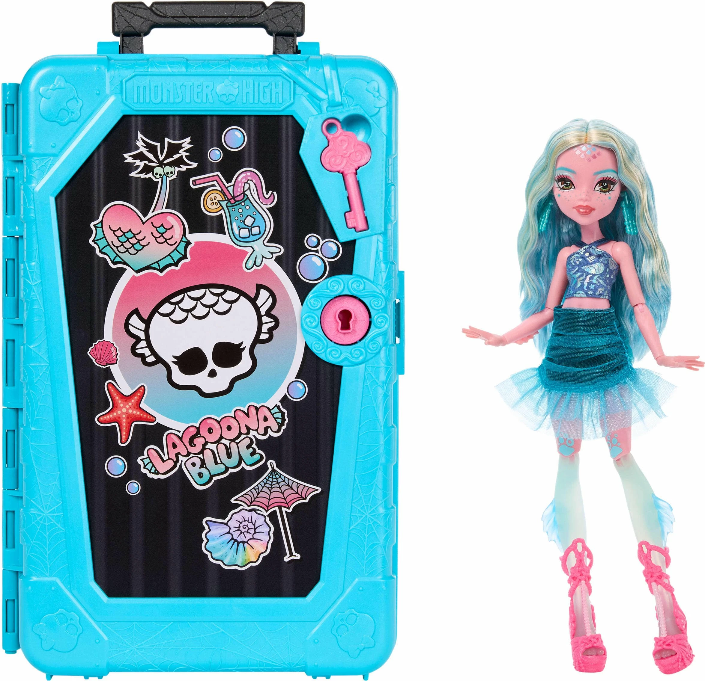 Kukull Monster High Scare Secrets Series 7 Lagoona Blue JDR51, 32.8 cm, vjollcë, set 1 copë