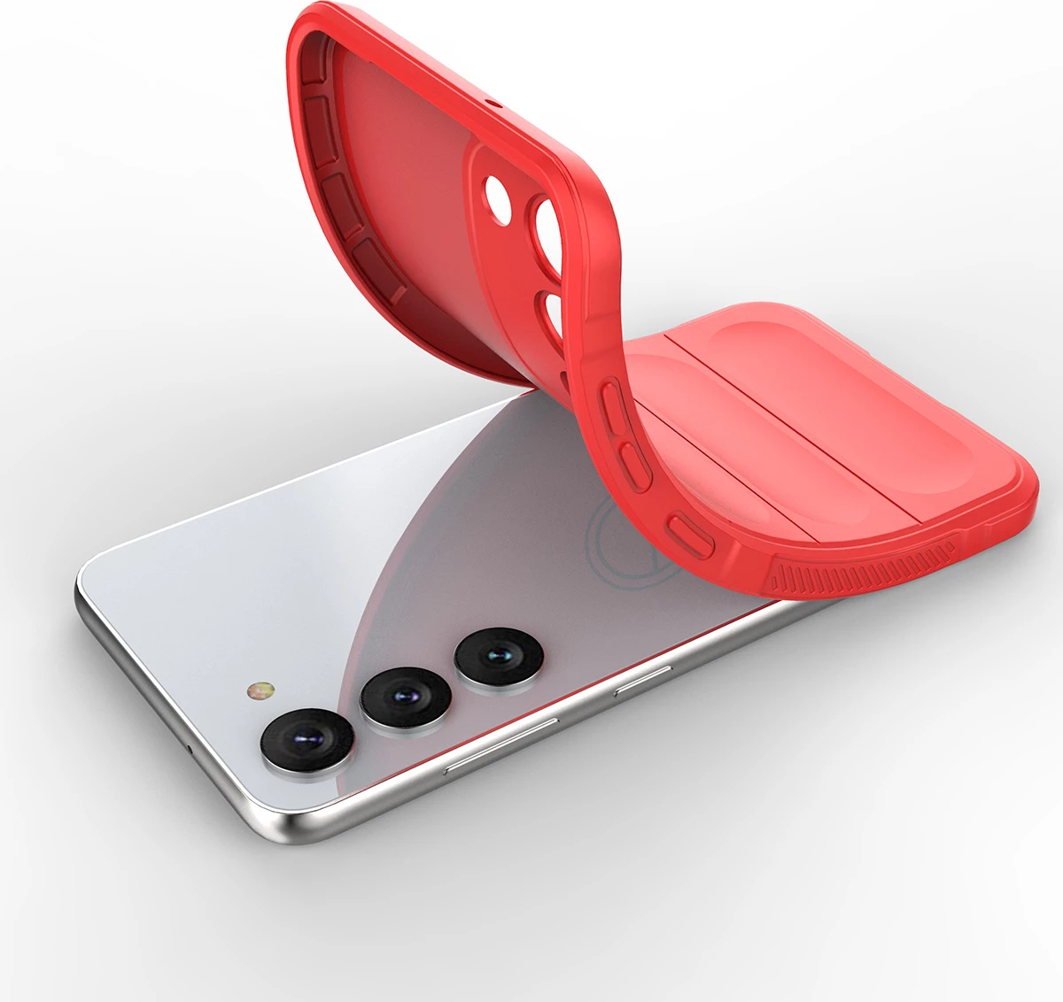 Mbështjellës Hurtel Magic Shield Case për Samsung Galaxy S23+, i kuq