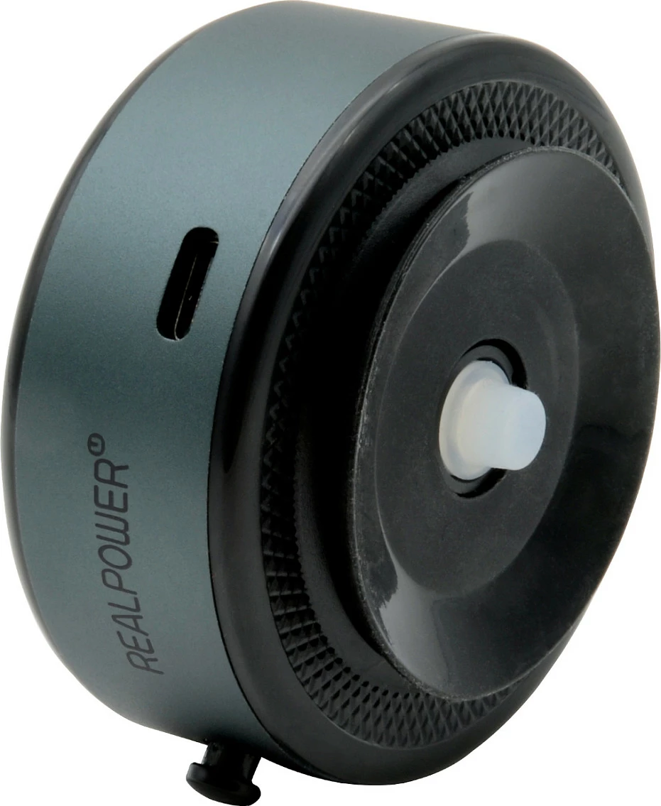Mbajtës magnetik me karikim wireless për celular RealPower ChargeAir MAG Car, USB-C, fast charging, i zi