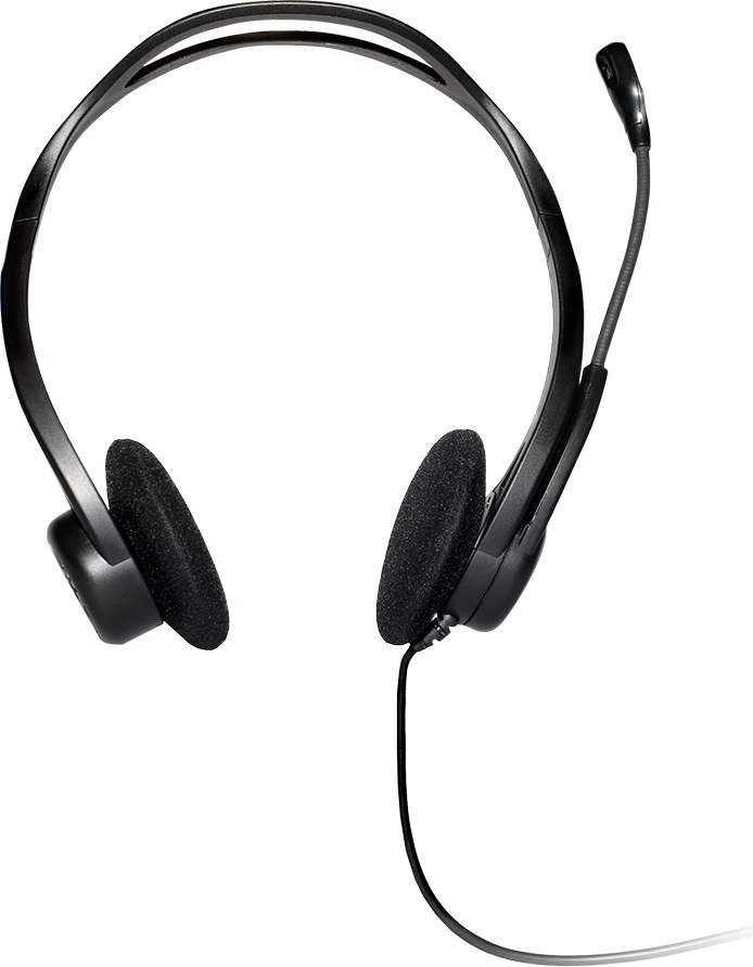Kufje LOGITECH PC960, USB me kabllo, stereo, on-ear, me mikrofon, të zeza
