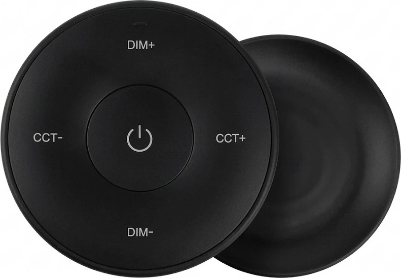 Telekomandë LED Miboxer Mini Remote 2.4GHz, CCT Dual White + Dimming, e rrumbullakët, e zezë