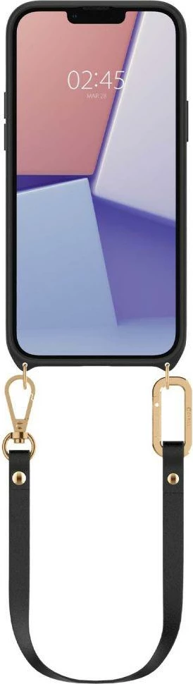 Mbështjellës Spigen Cyrill Classic Charm Mag për iPhone 14 Plus, MagSafe, i zi, me rrip