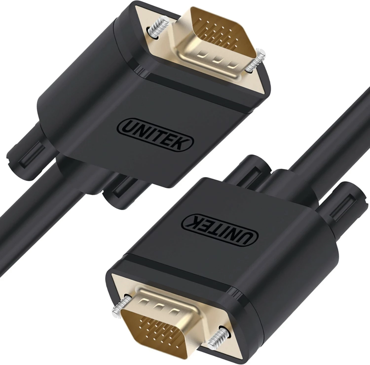 Kabëll VGA Unitek HD15 M/M 20m, i zi