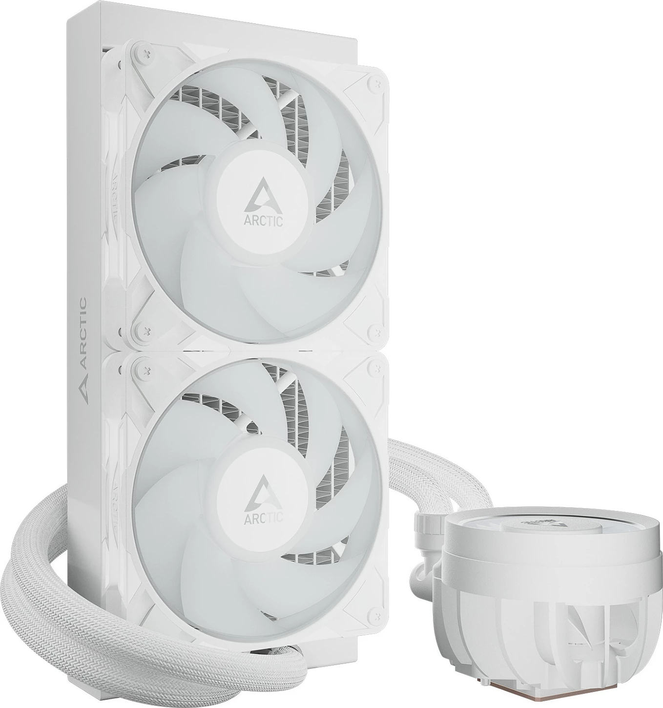 Ftohës i lëngshëm AIO për CPU ARCTIC III Pro 240 A-RGB, radiator 240mm, i bardhë
