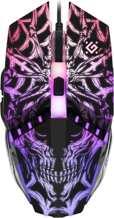 Maus gaming Defender PROTOTYPE GM-670L, 2400 DPI, me ndriçim, i zi