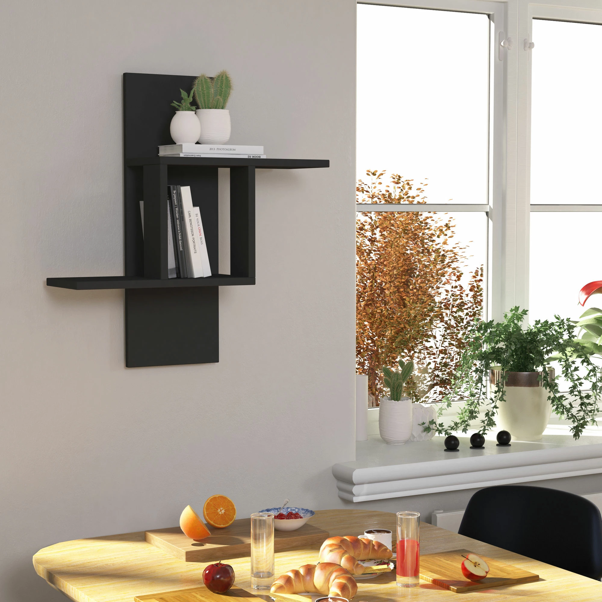 Raft muri Skye Decor, anthracite