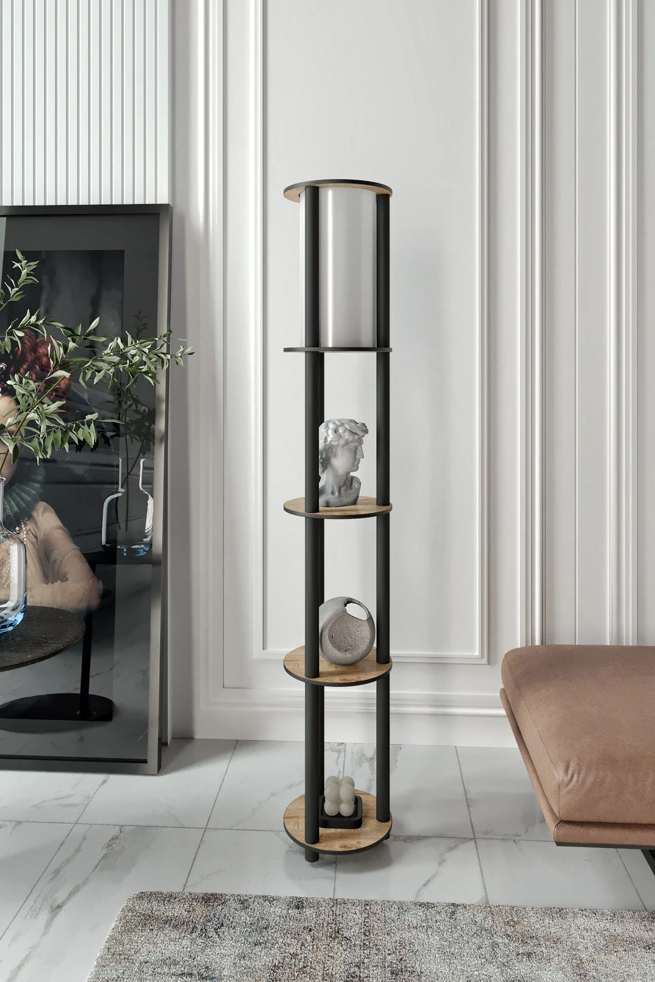 Llambë dyshemeje Opviq, ngjyrë arre, KS-11107